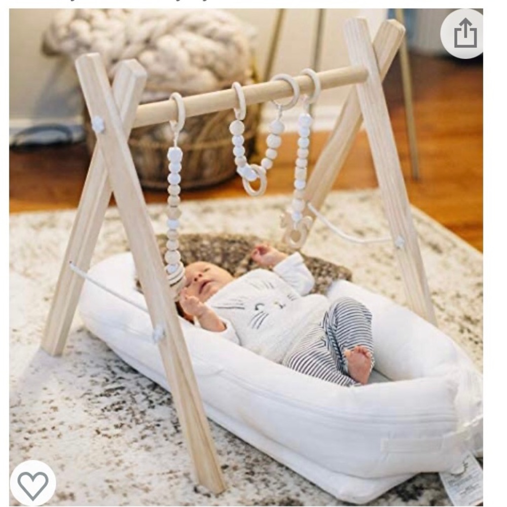 Wooden Baby Gym Foldable Frame. Newborn Gift Baby Girl and Boy Gym